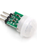 PIR Motion Sensor Module, Infrared Pyroelectric Human Body Detector, Mini IR Motion Induction Sensor, DC 2.7 to 12V on PCB