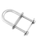 marine stainless steel U bolts with nuts and plate for secure marine setup
