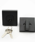 Square Deadbolt Matte Black Single Cylinder Lock For Front Door Dope Look With Easy Installation And Sleek Contemporary Style