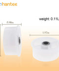 Legit Heavy Duty Dryer Idler Pulley Wheel Bearing Replaces Wp6 3700340 And Ap6009859, 1.97in diameter, white plastic construction.