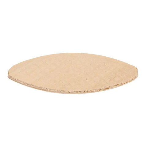100 Piece Solid Wood Joining Biscuits Set For Woodworking Projects, Pro Grade, single flat beech wood biscuit visible