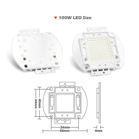 100 Watt Cob Led Grow Lamp Emitting Royal Blue Spectrum From 440 Nm To 450 Nm For Indoor Plants With Hella Bright Photon Output And Wide Beam For Your Garden Setup