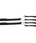 Black straps for Balance Bike And Scooter Sledge Board Kit For Winter Fun, Portable Snowboard Ski Luge Set, Easy Attach No Sweat Conversion