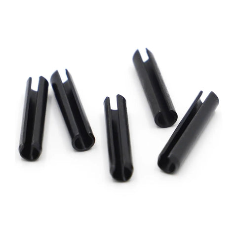 Heavy Duty Spring Dowel Roll Pin Set M1.5 Through M8 Carbon Steel Slotted Roll Pins Pack Of 200 close-up view