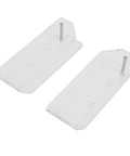 Acrylic Laptop Wall Mount brackets, clear design, securely holds devices, perfect for under desk space saving.