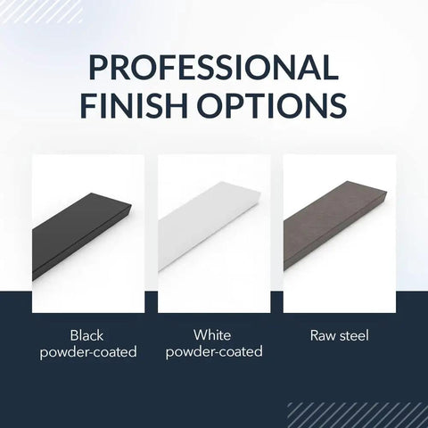 Professional finish options for Beefy Hidden Island Countertop Support Bracket For Granite Kitchens Heavy Duty Steel Mounts