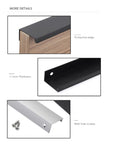 2Pc Hidden Cabinet Handles Set For Aluminum Kitchen Cabinets And Furniture Doors Sleek Soft Close Pro Grade Heavy Duty Drawer Pulls