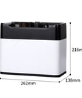 Smooth Operator Electric Portafilter Cleaner Features Automatic Knock Box Design with dimensions 262mm x 216mm x 138mm.