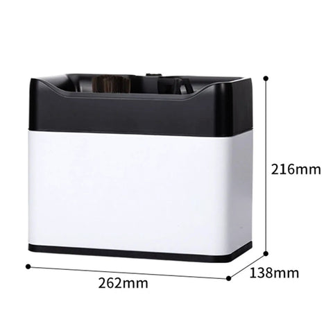 Smooth Operator Electric Portafilter Cleaner Features Automatic Knock Box Design with dimensions 262mm x 216mm x 138mm.