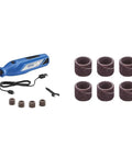 No Sweat 4V Rechargeable Pet Nail Grinder And Smooth File For Dogs And Cats With Heavy Duty Battery Life Plus Six Pack Coarse Abrasive Rolls.