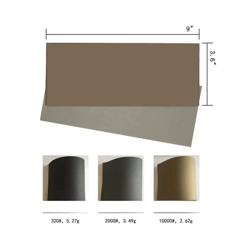 Get Ready To Sand Like A Pro With 20 Pc High Grit Silicon Carbide Sheets For Wet Or Dry Auto Detailing And Wood Finishing That Resist Clogging, 9x3.6 inch sheets in various grits.