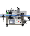 No Sweat High Speed Automatic Round Bottle Labeling Machine Desktop Conveyor Label Applicator For Glass And Plastic Bottles with control panel.