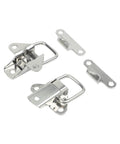 Stainless Steel Draw Latches 4 Pack, 304 Butterfly Buckle Clips for Flight Cases, Tool Boxes, Cabinets, and Guitar Gear, Silver 5.5x3.8 cm