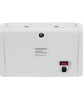 Back view of Portable Money Counter Machine With UV And Magnetic Counterfeit Detection, Compact Desktop design