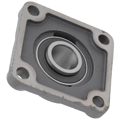 2 Pack Heavy Duty 4-Bolt Flange Bearing With Cast Iron Housing And Ball Bearing Insert, One And A Quarter Inch Bore