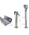 Heavy Duty Boat Trailer Jack With Wheel Tough As Nails Galvanized Telescopic Drop Leg 460 To 680Mm Adjustable Height easy mount features detailed dimensions.