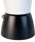 Close-up of Manual Coffee Percolator Stovetop Espresso Maker For Cappuccino And Latte Lovers Home Office Cafe Durable Aluminum Design