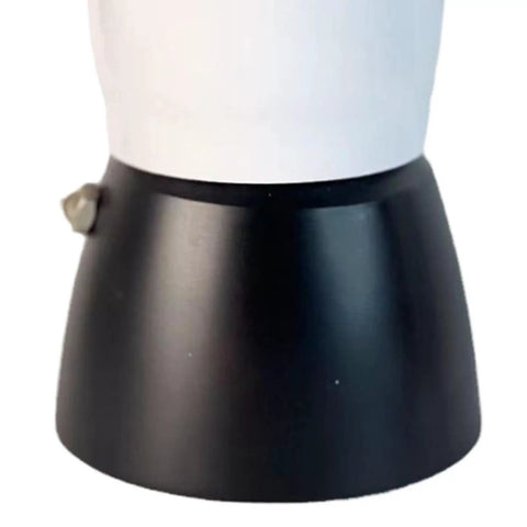 Close-up of Manual Coffee Percolator Stovetop Espresso Maker For Cappuccino And Latte Lovers Home Office Cafe Durable Aluminum Design