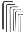 Solid Mini Metric Hex Key Set With Tough L Shaped Allen Wrenches For Bike Tune Ups Furniture Fixes And Tiny Screw Repairs That Hold Up Strong On Outdoor Grime Jobs, black steel set