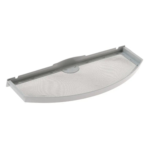 Stainless Steel Dryer Lint Filter Screen OEM Part WE03X23881 for Dryers, traps lint and debris, visible gray plastic housing