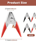 Heavy Duty 1100A Jump Starter Cable Clamps 4 Pack Insulated Battery Alligator Clips Parrot Clips For Cars And Trucks dimensions