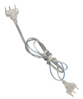 Fencing Epee Body Cord 1.6m Transparent Replacement Wire With Metal Connectors for sport fencing equipment repair and maintenance