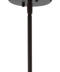 Oil Rubbed Bronze 13.25 Inch Mid Century Modern One Light LED Pendant Light Fixture With Clear Glass Shade ceiling mount