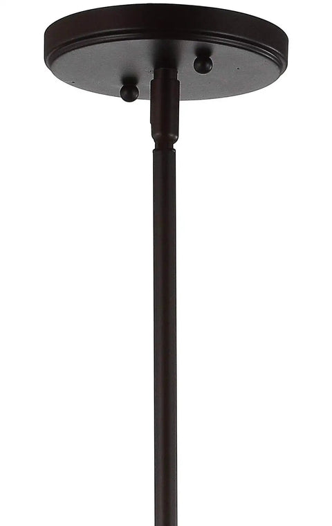 Oil Rubbed Bronze 13.25 Inch Mid Century Modern One Light LED Pendant Light Fixture With Clear Glass Shade ceiling mount