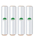 Four-pack of Heavy Duty Stretch Wrap Roll Pro Grade 18-Inch By 1500-Foot Clear Shrink Film for Furniture Moving Shipping and Pallet Packing