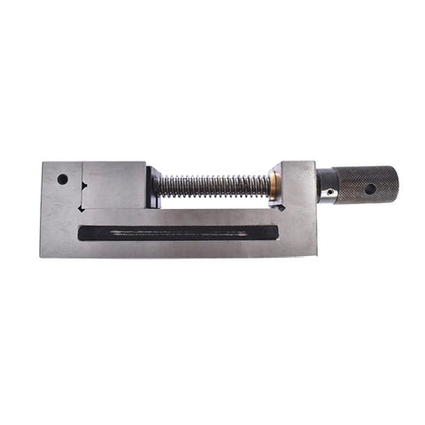 Top Shelf Screwless Mini Insert Toolmaker Vise For Milling And Drill Presses Hardened Steel Machinist Vice, slim design and gripping jaws.