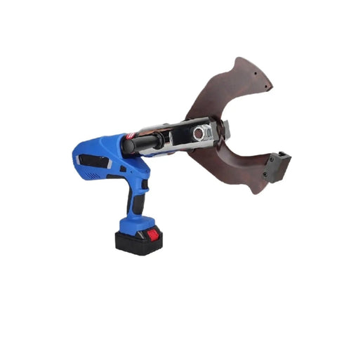 Professional Cordless Hydraulic Cable Cutter With One Finger Push For Copper And Aluminum Armored Wires showing advanced design and cutting jaws.