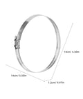 Heavy Duty 12 Pcs 304 Stainless Steel Worm Gear Clamps Perfect For Car Radiator Plumbing And Pool Filter Hose Repair With 14cm band