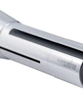 Close-up of a single metal R8 collet from the R8 Collets Set 19 Pc 2 To 20 Mm With 1 Mm Increments Pro Grade Hardened And Ground for CNC use.
