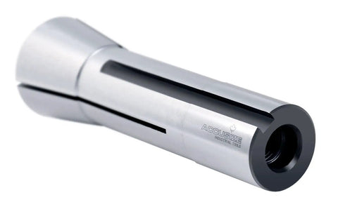 Close-up of a single metal R8 collet from the R8 Collets Set 19 Pc 2 To 20 Mm With 1 Mm Increments Pro Grade Hardened And Ground for CNC use.