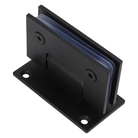 Heavy Duty 90 Degree Glass Shower Door Hinges Set In Stainless Steel For Frameless Doors Includes Mounting Hardware No Fuss Easy Install For 8 To 12mm Glass Replacement Parts You Can Trust. Black stainless steel 90-degree shower door hinge for 8-12mm frameless glass