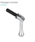 Clamping Lever Handles With M12 40mm Thread For Precise Quick Release Adjustments Locking Rotating Bolts In Durable Silver Tone Ideal For Lathe
