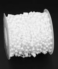 Vertical Bead Cord For Blinds And Curtains, Smooth Beaded Chain For Roller Blind Fittings, 10M Length spool on dark background