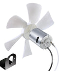 Top Tier 6 Inch Rv Vent Fan 130 Cfm Direct Swap For Ventline BVD0218-00 Camper Roof Exhaust showing fan blades and motor for easy mounting.