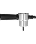 Heavy Duty Double Head Metal Cutter Nibbler with 360 Degree Adjustable Handle and High Speed Steel Drill Attachment side view