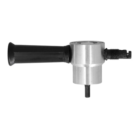 Double Head Metal Cutter Nibbler Drill Attachment With Pro Grade High Speed Steel Blades for cutting thin metal side view
