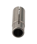 Rock Solid Collet Reducer Adaptor Shank Bit for 1/2 To 1/4 And 1/8 Inch CNC Router Spindles, heavy-duty stainless steel construction.