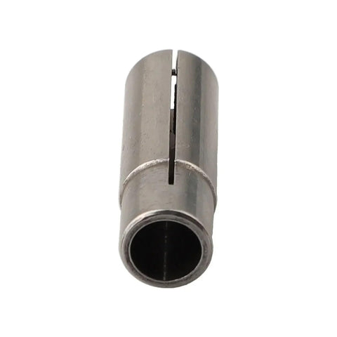 Rock Solid Collet Reducer Adaptor Shank Bit for 1/2 To 1/4 And 1/8 Inch CNC Router Spindles, heavy-duty stainless steel construction.