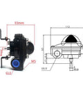 Industrial Grade Rugged Limit Switch Box For Pneumatic Valves With 2SPDT Mechanical Switches Valve Position Indicator