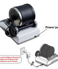 Pro Grade Rock Tumbler Kit For DIY Stone Polishing With Timer Buttons Electric Gemstone Polisher Rock Tumbler Machine power jack