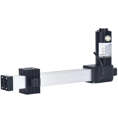 12V Electric Linear Actuator 2400N Beefy Motion High Precision Sliding Table For Industrial Automation With Smooth Action Durable Build And Controller Compatibility For Reliable Repeats And Heavy Loads, 600mm stroke aluminum body