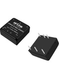 Road Ready Dc Dc Switching Step Down Power Module 20W 48V To 12V 1666Ma Isolated Voltage Regulator Adapter in black with pin connectors.