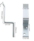 Heavy Duty Door Stops For Sliding Doors And Garage Doors 6 Pack, Zinc Plated Solid Steel Door Stoppers With Screws, indoor use