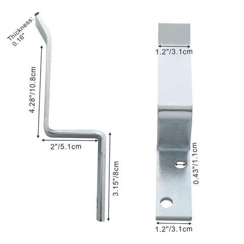 Heavy Duty Door Stops For Sliding Doors And Garage Doors 6 Pack, Zinc Plated Solid Steel Door Stoppers With Screws, indoor use