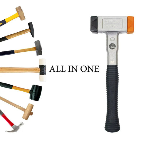 All In One Ball Pang Hammer With Changeable Heads Ball Bearing Built In For Smooth Non Recoil Strikes Exclusive Tool Included