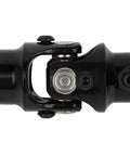 Black 3/4-36 Spline to 3/4 Inch Round U-Joint Steering Universal Joint Coupling, beefed-up 83mm for smooth operation.